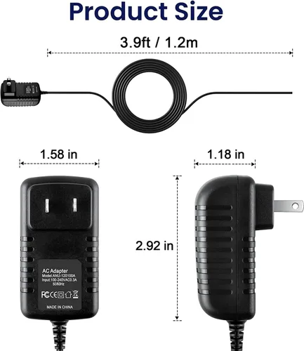 Vista 4 de Adaptador AC/DC para Sony Walkman WM-FX251 WMFX251 FM/AM Reproductor de cassette estéreo Digital Presets Radio, ICF-SW07 ICFSW07 de onda corta