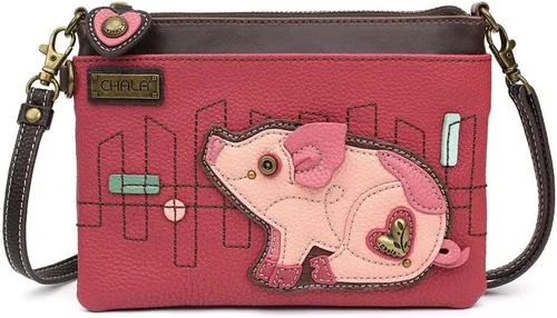 Vista 18 de CHALA Mini bandolera/bolso con correa convertible elegante, compacto, versátil