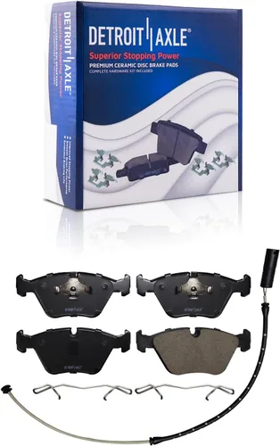 Vista 80 de Detroit Axle - Kit de freno delantero para Dodge Ram 1500 Durango Dakota Chrysler Aspen Dakota Driver Side Disco Freno Pinza de freno de cerámica