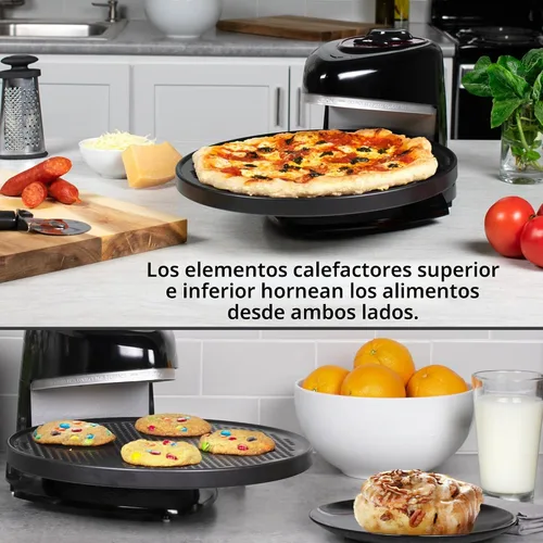 Vista 3 de Presto 03430 Pizzazz Plus - Horno giratorio, color negro