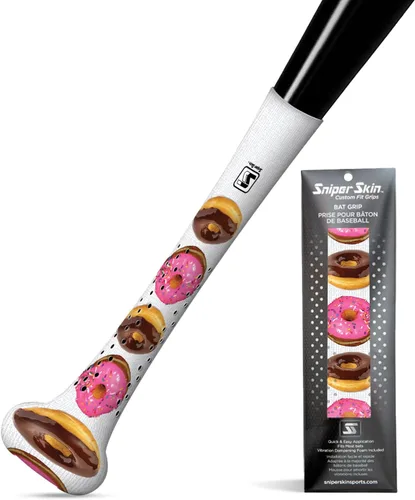 Vista 21 de SNIPER SKIN Baseball & Softball Bat Grip - Replacement Bat Grip Wrap - Easy to Install, Strong, Waterproof, Tacked for Performance Sombra negra