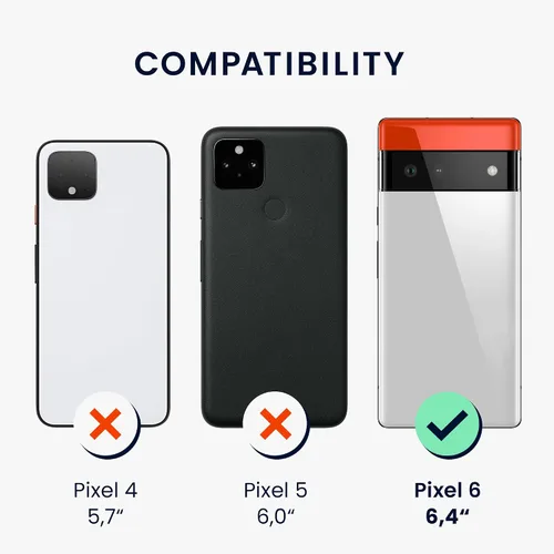 Vista 6 de kwmobile Funda Compatible con Google Pixel 6 - Funda de teléfono de silicona de TPU con acabado suave - Océano Profundo