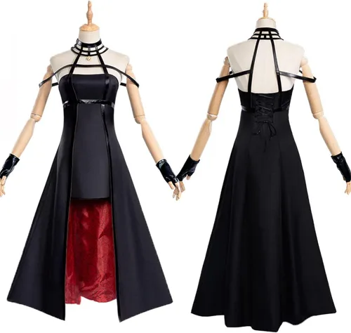 Vista 3 de Oikawa Yor Forger - Disfraz de cosplay Yor Forger, conjunto completo con peluca para mujer, fiesta de Halloween
