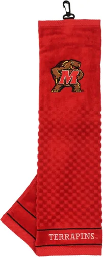 Vista 40 de Team Golf NCAA Texas A&M Aggies Toalla de golf bordada, diseño a cuadros y logotipo bordado