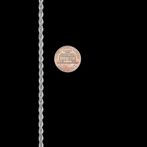 Vista 8 de LIFETIME JEWELRY 3mm Rope Chain for Men & Women Diamond Cut Necklaces for Women & Men Necklace 14 to 36 Inch Black Gunmetal Stainless Steel