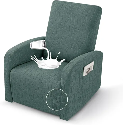 Vista 31 de MAXIJIN Fundas impermeables para sillas reclinables pequeñas de 3 piezas, fundas reclinables que se mantienen en su lugar, fundas reclinables Lazy