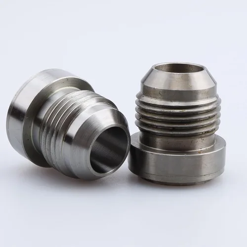 Vista 5 de AC PERFORMANCE -4 AN Macho de soldadura en Bung Fitting Steel, Pack de 2 Weldable Fuel Tank Fitting