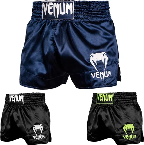Vista 29 de Venum Muay Thai Shorts Clásico Negro/Dorado