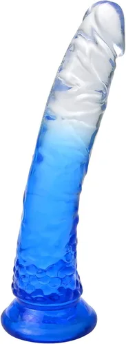 Vista 9 de Consolador realista de gelatina, consolador de punto G con fuerte ventosa para juego sin manos, pene flexible realista, juguete de masturbación