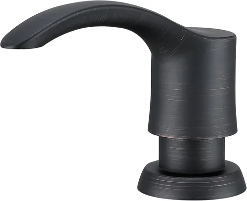 Vista 12 de Dispensador de Jabón para Fregadero de Cocina GAGALIFE con Botella Grande (Níquel Cepillado), Dispensador de Jabón Integrado para Fregadero