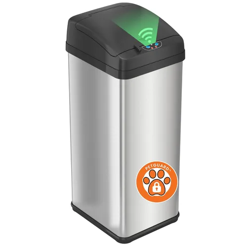 Vista 16 de iTouchless - Bote de basura con tapa y sensor para reemplazar los modelos IT13MX, IT13MXL, DZT13P, DZT13PL, DZT13M, DZT08P, DZT08PL y otras