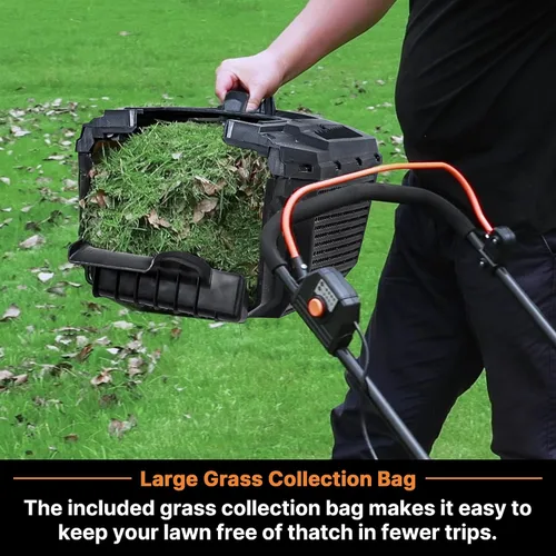 Vista 6 de [Usado] LawnMaster Cortacésped inalámbrico CLM2413A de 13 pulgadas, 24 V máx. con batería de 2 x 4.0 Ah y un cargador