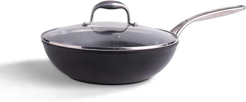 Vista 14 de Frok Juego de 10 piezas de ollas y sartenes de aluminio de 4 mm de espesor con revestimiento antiadherente de cerámica libre de PFA