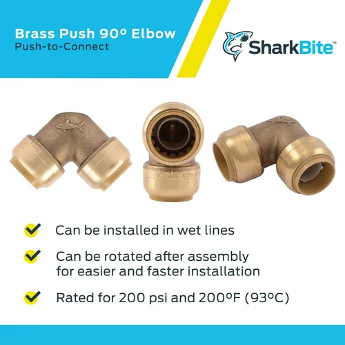 Vista 4 de Cash Acme SharkBite Codo sin plomo, U260LFA
