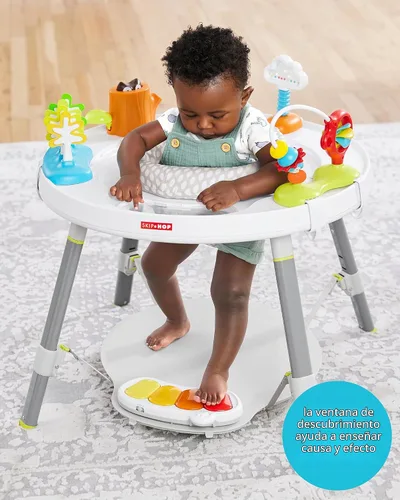 Vista 2 de Centro de actividades Skip Hop para bebés, con tres estaciones, multifunción, para niños de 4 meses