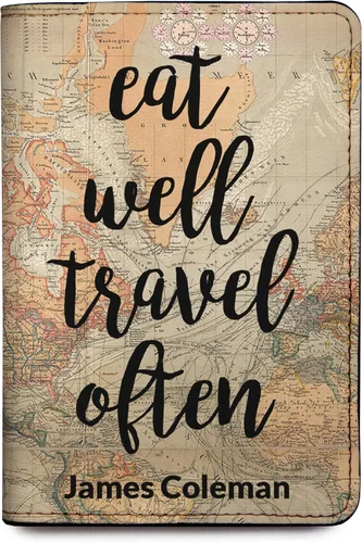 Vista 89 de Wanderlust - Soporte para pasaporte de cuero para mujer