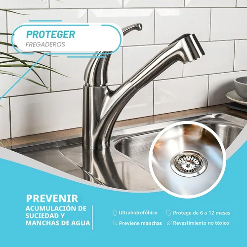 Vista 6 de Kit de aerosol de recubrimiento cerámico Lifeproof - Brillo, sello y protección para superficies de cocina y baño, repele manchas y suciedad