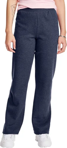 Vista 8 de Hanes Pantalones deportivos para mujer - EcoSmart Fleece Joggers - Pantalones de descanso sin bolsillos con parte inferior abierta - Tallas Ébano