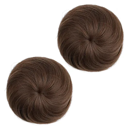Vista 29 de 2 extensiones de moño de cabello, accesorio de peluca, extensiones de cabello rizado y ondulado, extensiones de cabello recogido, extensión de moño