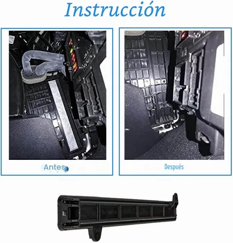 Vista 4 de Placa de cubierta de filtro de aire de cabina, puerta de acceso de filtro de aire acondicionado de cabina compatible con Jeep Cherokee 2014 2015