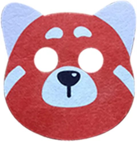 Vista 2 de Disfraz de Panda Rojo de Mei para niñas, disfraz de Panda Meilin para Halloween, disfraz de panda