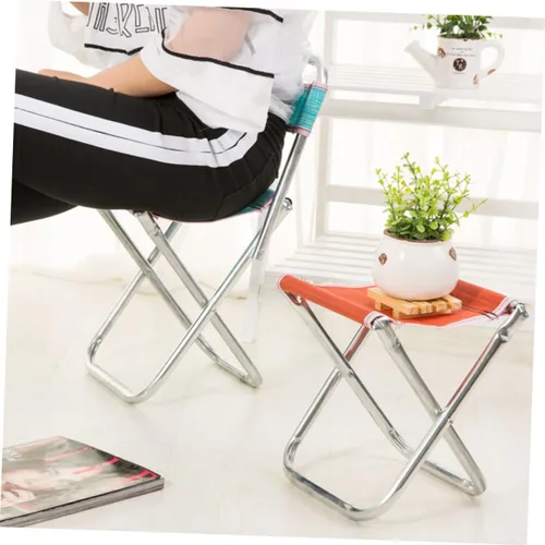 Vista 8 de Silla plegable para camping, taburete plegable, taburete de pesca, taburete de camping, silla de pesca, viajes al aire libre