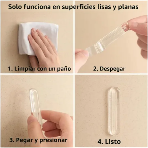 Vista 7 de 4 piezas de topes largos para muebles - Protectores de pared, tope de puerta de refrigerador, 5.5x0.7x0.2 pulgadas