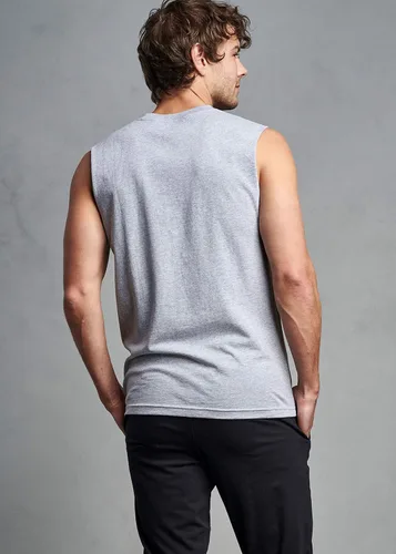 Vista 4 de Russell Athletic Camiseta muscular suave 100% algodón de peso medio sin mangas para hombre
