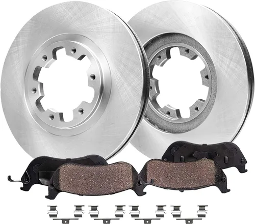 Vista 25 de Detroit Axle - Kit de freno delantero de 4 piezas para Dodge Caravan Plymouth Voyager 1991-1995 1991-1993 Grand Voyager, rotores de freno de disco