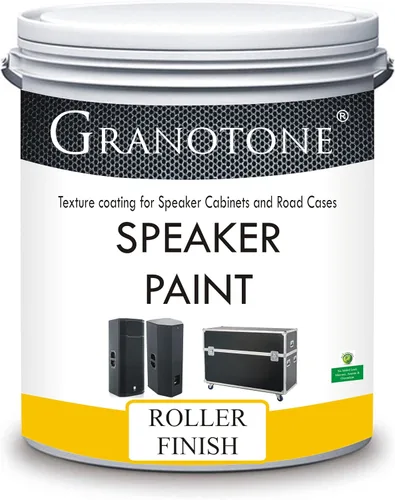 Vista 9 de GRANOTONE Pintura para Altavoces Negra 1 Galón Recubrimiento Texturizado para Gabinetes de Altavoces, Estuches para Transporte, Metal y Muebles
