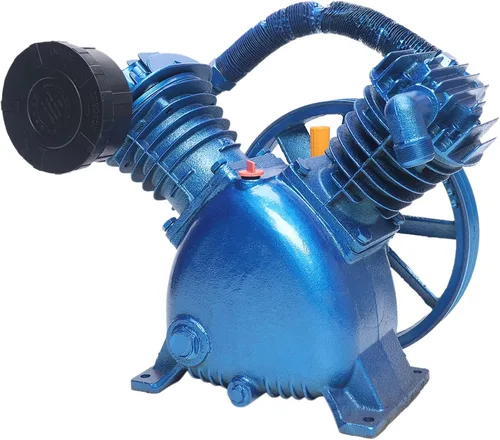 Vista 4 de Cabezal de bomba de compresor de aire 5.5HP 21CFM 175PSI 800RPM Unidad de bomba de compresor de aire estilo V con volante de inercia, cilindro