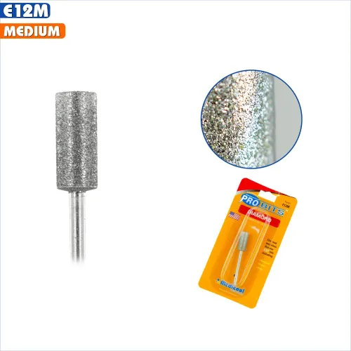 Vista 3 de Medicool Broca de herramienta de uñas para limar y dar forma a barril de diamante E12M