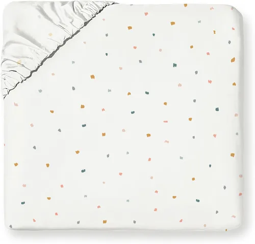 Vista 15 de MakeMake Organics Juego de sábanas bajeras orgánicas tamaño individual de algodón orgánico con certificación GOTS, sábana bajera ajustable con 1