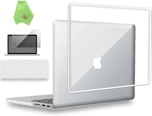 Vista 14 de UESWILL Funda rígida mate 3 en 1 compatible con MacBook Pro (Retina, 13 pulgadas, finales de 2012/2013/2014/principios de 2015), modelo A1425 / Negro