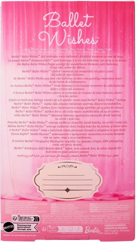 Vista 7 de Barbie Signature Ballet Wishes - Muñeca rubia con tutú rosa
