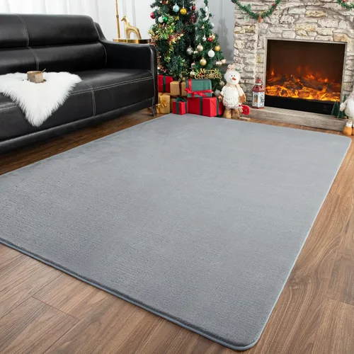 Vista 11 de Przemy Alfombras negras lavables para dormitorio, sala de estar, alfombra de pasillo de 2 x 6 pies, alfombra de interior de espuma viscoelástica