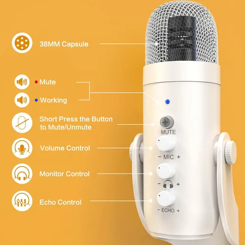 Vista 12 de ZealSound - Micrófono podcast para iPhone, PC y Android con reducción
