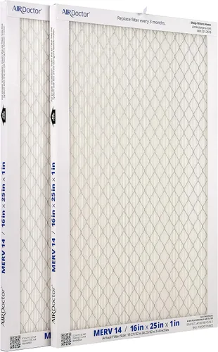Vista 11 de AirDoctor Filtro plisado MERV 14 HVAC disponible en 6 tamaños. Captura el 96% de los contaminantes de 1 a 3 micras de tamaño. Captura las impurezas