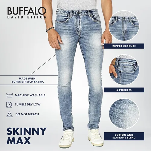 Vista 4 de Buffalo David Bitton Jeans Skinny Max para hombre