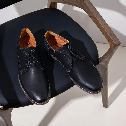 Vista 6 de Jousen Zapatos de vestir casuales para hombre, zapatos de vestir clásicos de gamuza para hombre