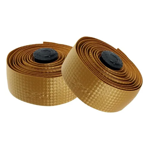 Vista 2 de Deda Elementi Cinta para manillar de bicicleta Karbon Bar Deda Carbon Effect para hombre, oro olímpico, talla única, DEDATAPEORO