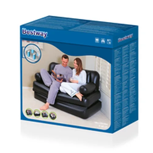 Vista 24 de Bestway Sillon Hinchable 5 Posiciones Negro 188x152x64 cm Interior 75054