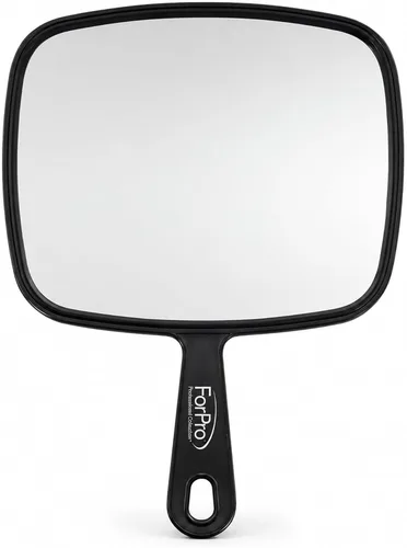 Vista 4 de ForPro Professional Collection Espejo de mano prémium con asa, 6.3 pulgadas de ancho x 9.6 pulgadas de largo, espejo de mano multiusos con reflejo