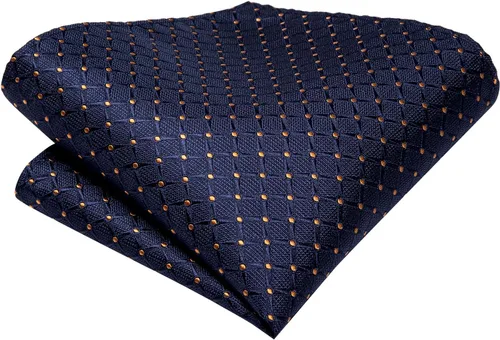Vista 170 de Dubulle Corbata tejida de cachemira para hombre y gemelos de pañuelo para hombre, conjunto de gemelos para boda formal y negocios