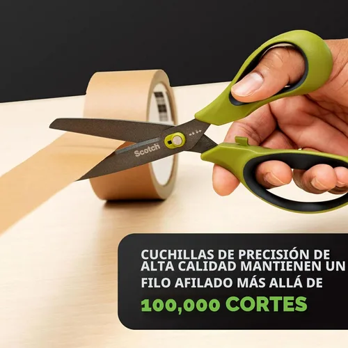 Vista 4 de Scotch - Tijeras antiadherentes de desempaquetado, tijeras de doble función y cortador de caja, 8.0 pulgadas