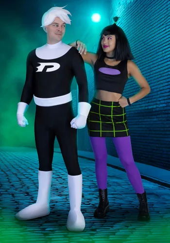 Vista 4 de Disfraz de Mujer Samantha Manson de Danny Phantom Multicolor