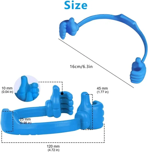 Vista 3 de Kinizuxi Soporte de Pulgar para Celular de Escritorio para Navidad, Soporte Universal Flexible para Celular para Soporte de Tableta, Soporte
