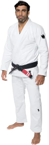 Vista 2 de KINGZ The One Brazilian Jiu Jitsu Gi - Kimono BJJ ligero y duradero para hombre - IBJJF Legal - 400gsm Pearl Weave Pro Training