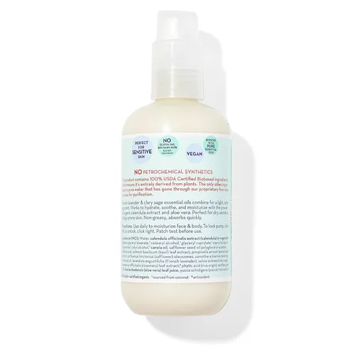 Vista 2 de California Baby Loción calmante Hidratante 100% a base de plantas Loción de lavanda para bebé Hidratante facial para piel seca