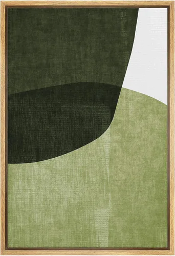 Vista 13 de IDEA4WALL Lienzo enmarcado para pared, acuarela pastel, cordillera, valle, ilustraciones abstractas, naturaleza, arte moderno, bohemio, decorativo